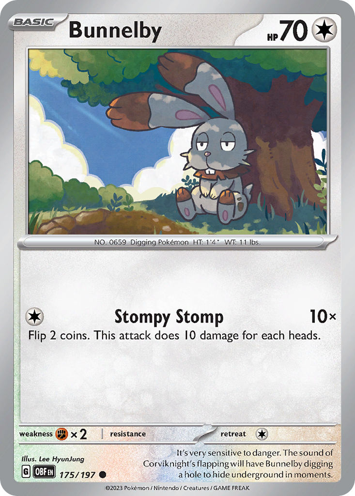 Bunnelby — illustrated card