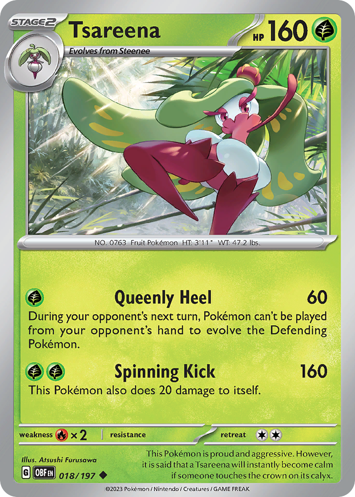 Tsareena — illustrated card