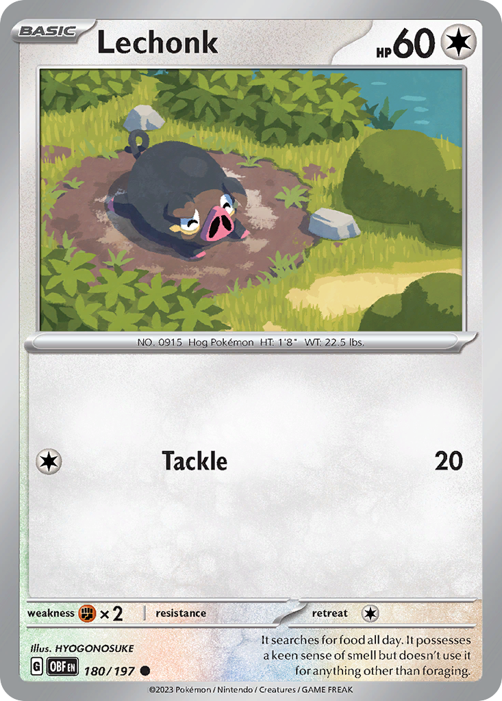 Lechonk — illustrated card