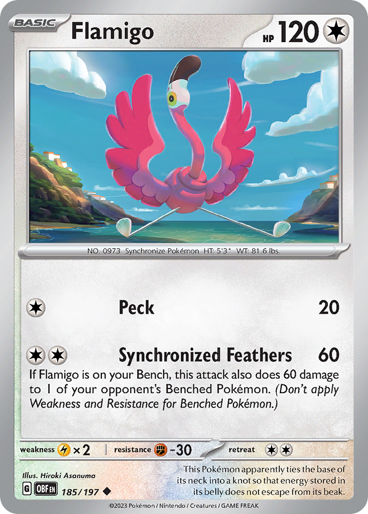 Flamigo — illustrated card