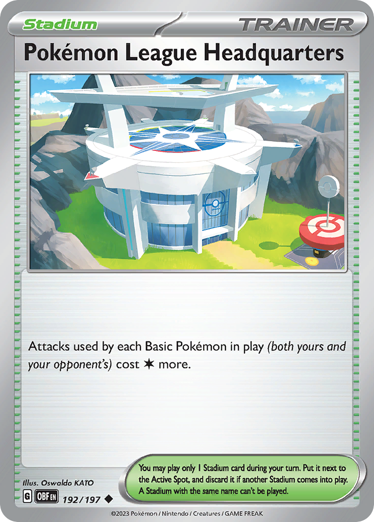 Pokémon League Headquarters — illustrated card