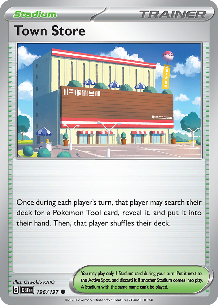 Town Store — illustrated card