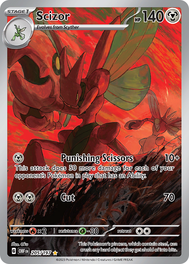 Scizor — illustrated card