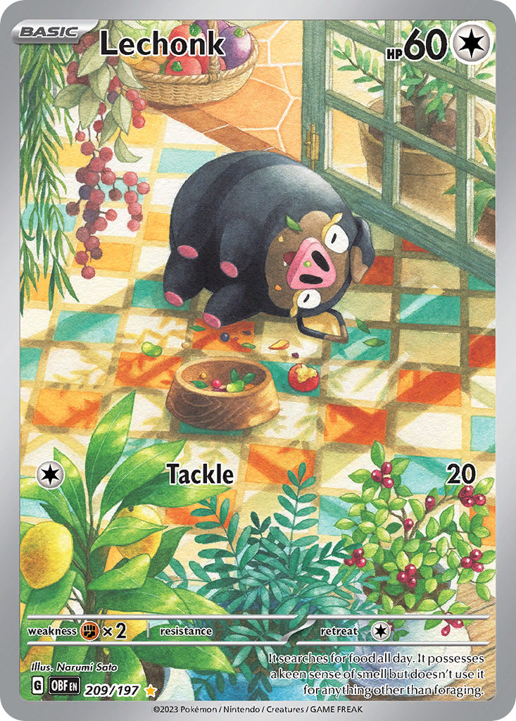 Lechonk — illustrated card