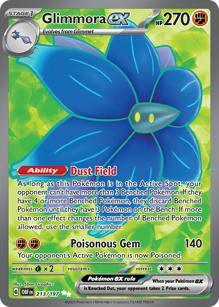 Glimmora ex — illustrated card