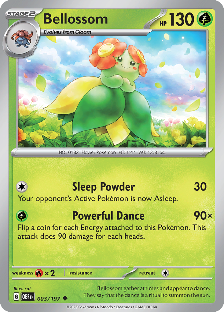 Bellossom — illustrated card