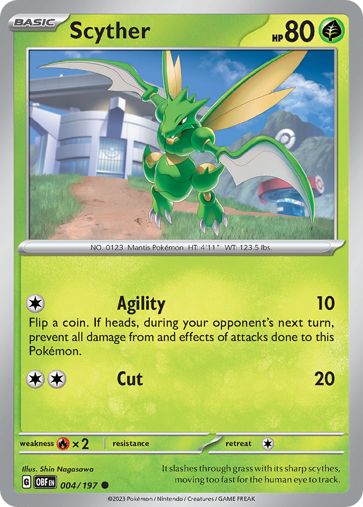 Scyther — illustrated card