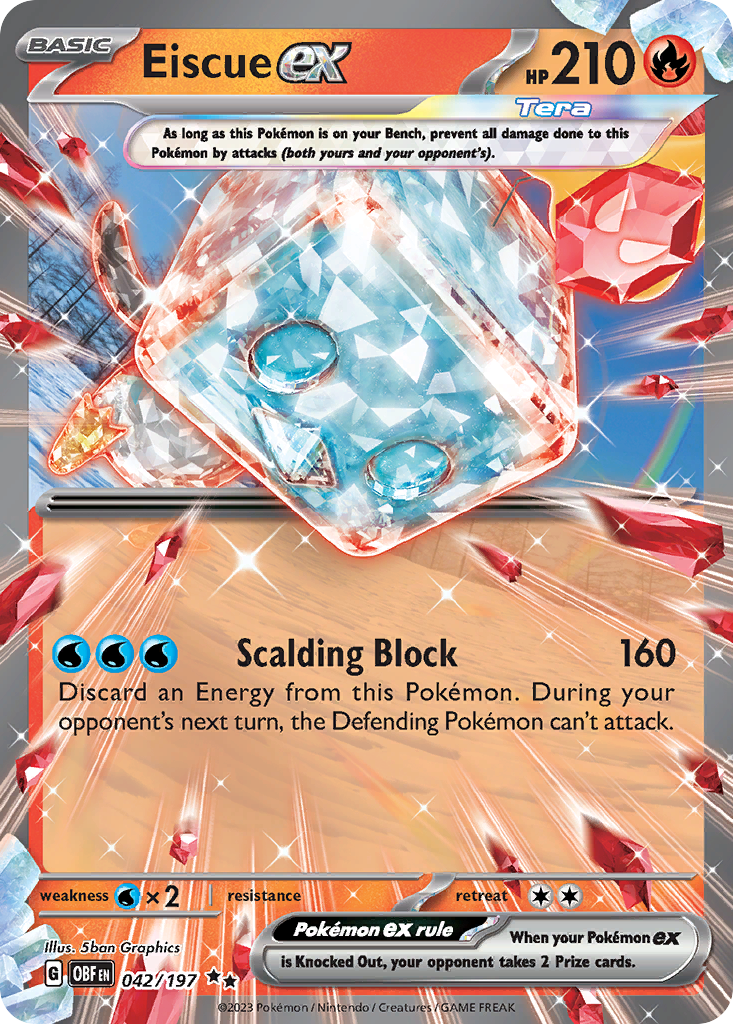 Eiscue ex — illustrated card