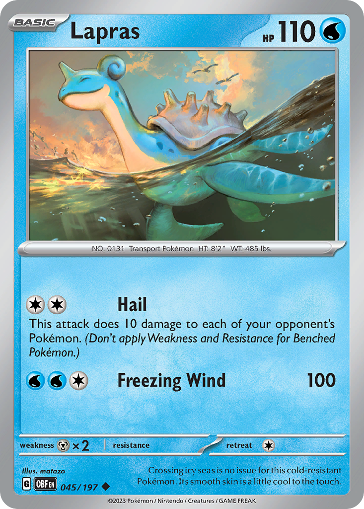 Lapras — illustrated card