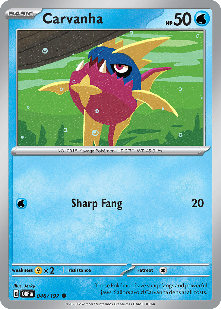 Carvanha — illustrated card