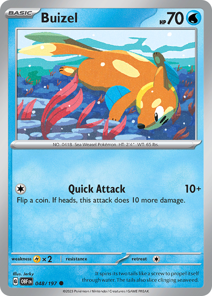 Buizel — illustrated card
