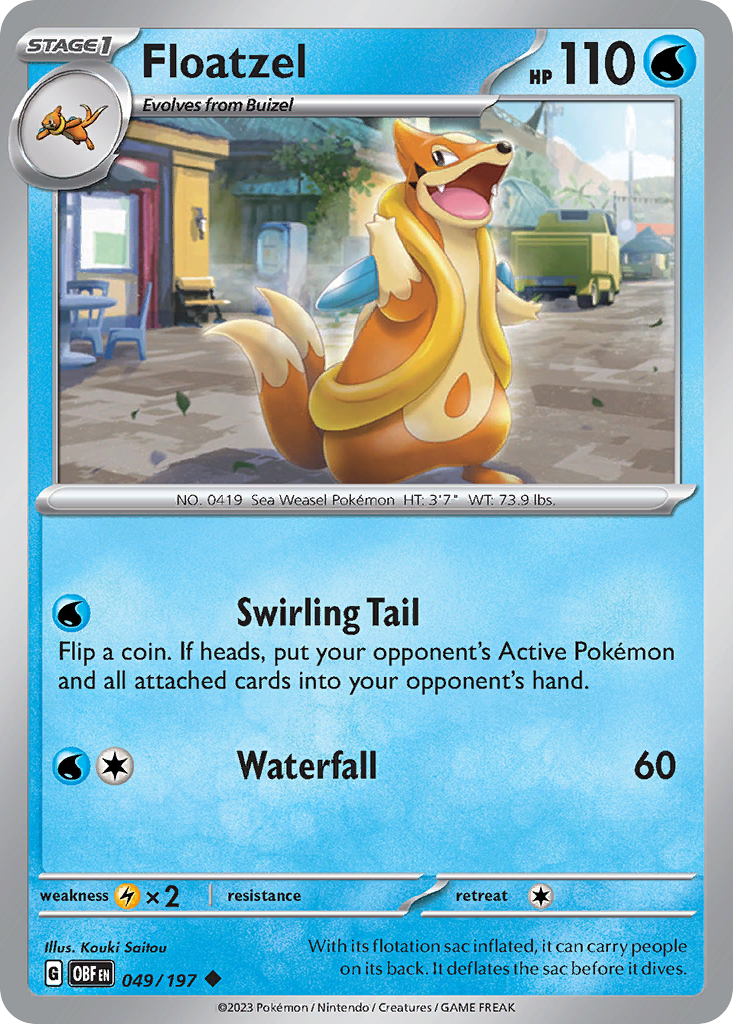 Floatzel — illustrated card