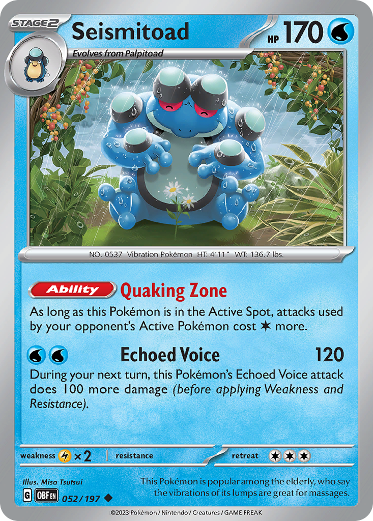 Seismitoad — illustrated card
