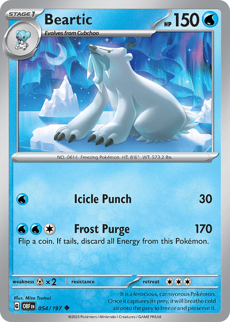 Beartic — illustrated card
