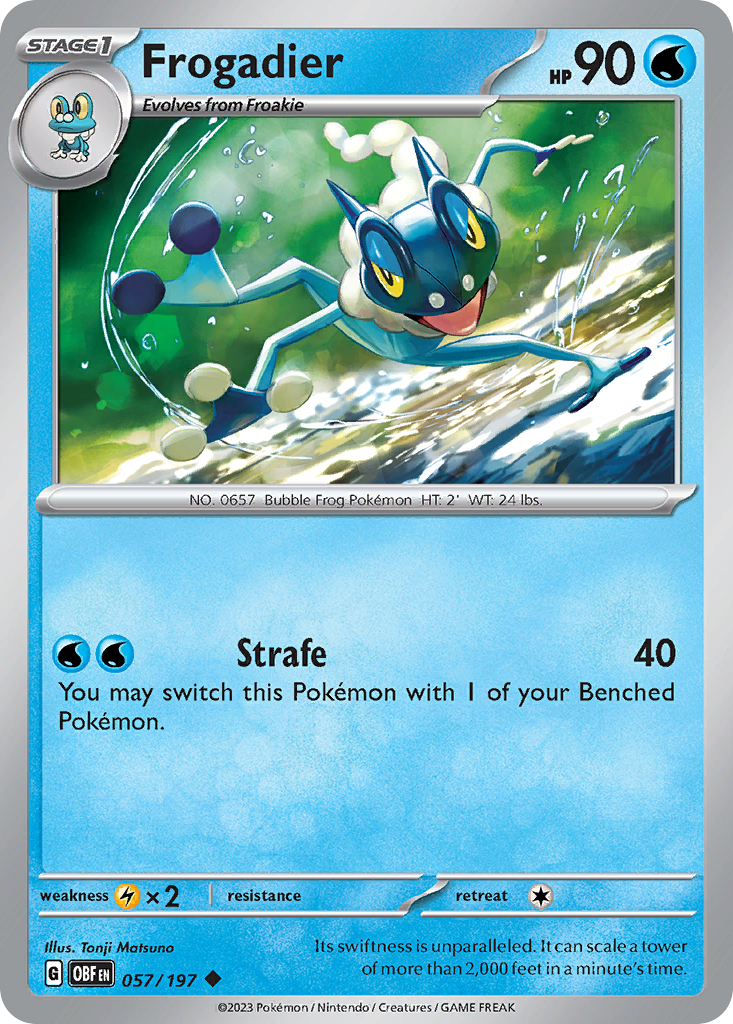Frogadier — illustrated card