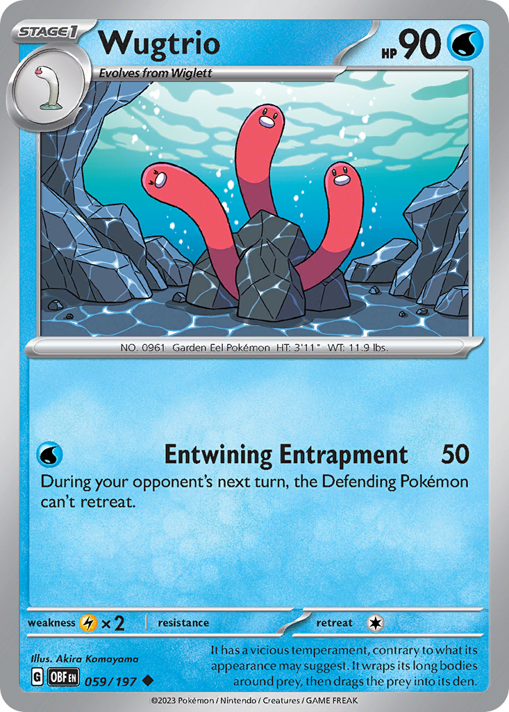 Wugtrio — illustrated card