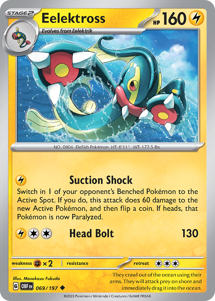 Eelektross — illustrated card