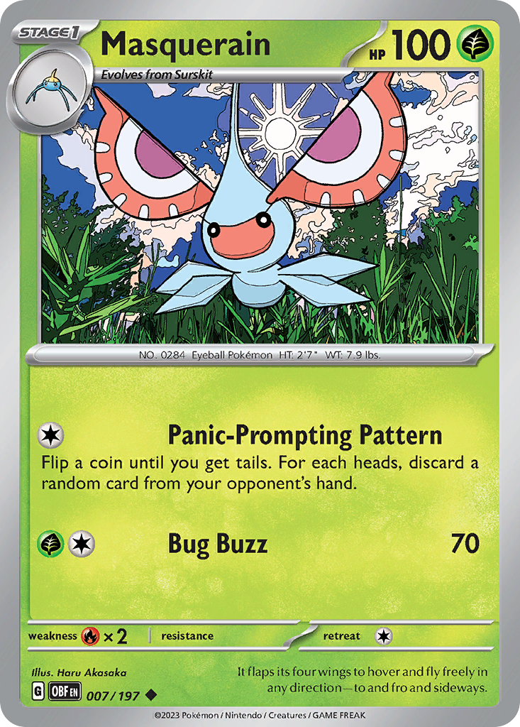 Masquerain — illustrated card
