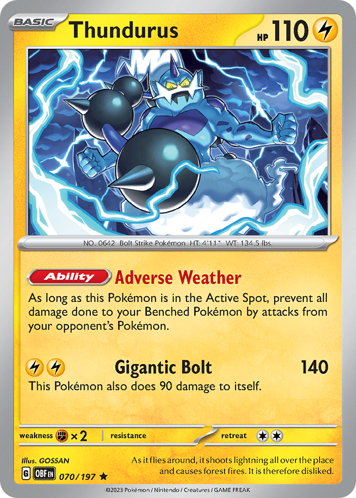 Thundurus — illustrated card