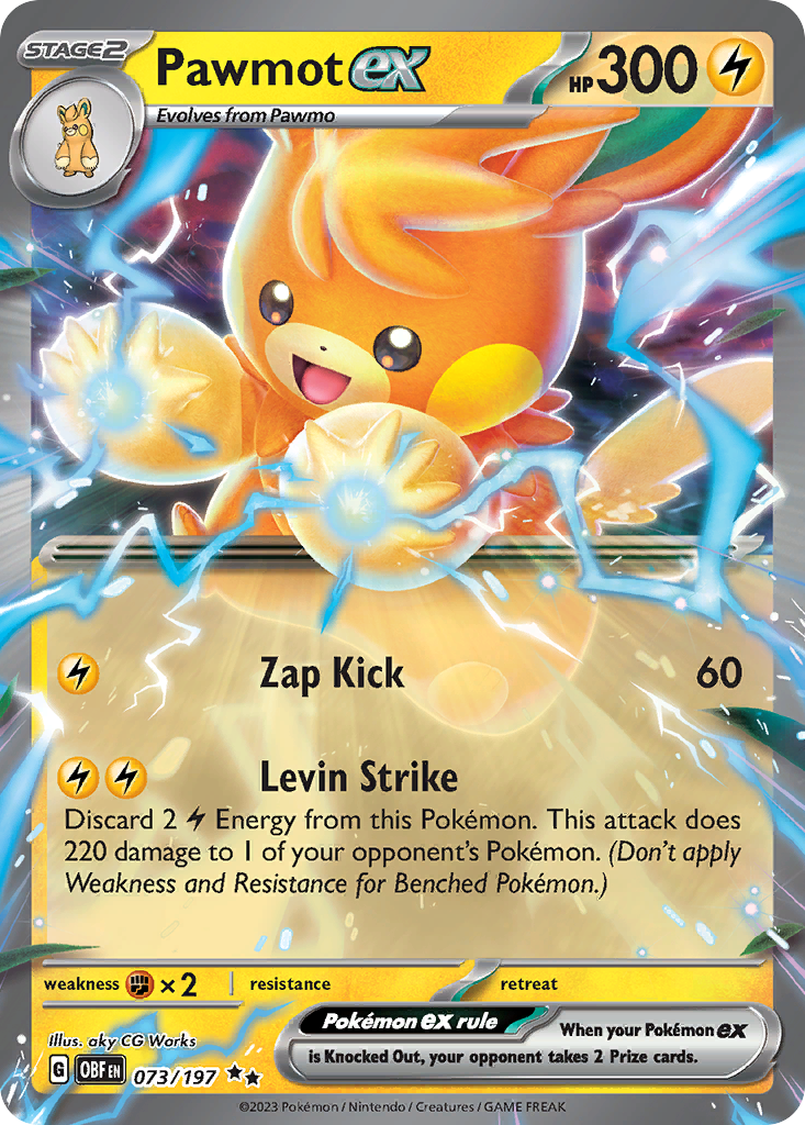 Pawmot ex — illustrated card