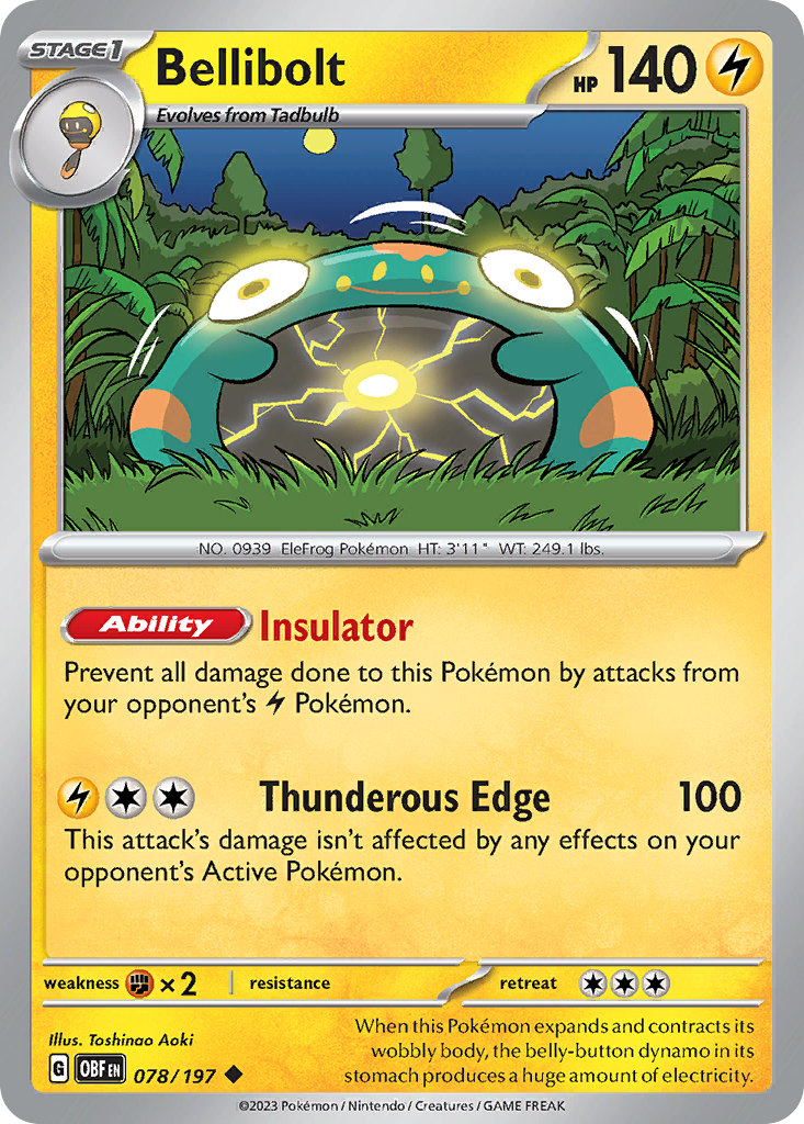 Bellibolt — illustrated card
