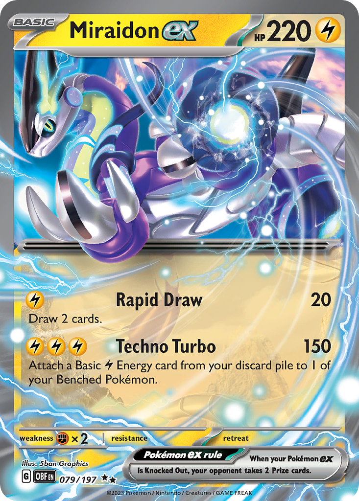 Miraidon ex — illustrated card