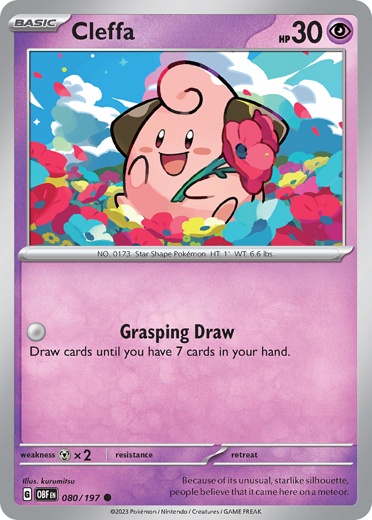 Cleffa — illustrated card