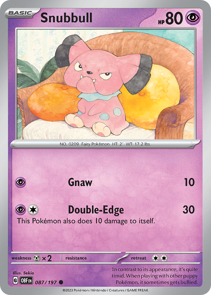 Snubbull — illustrated card