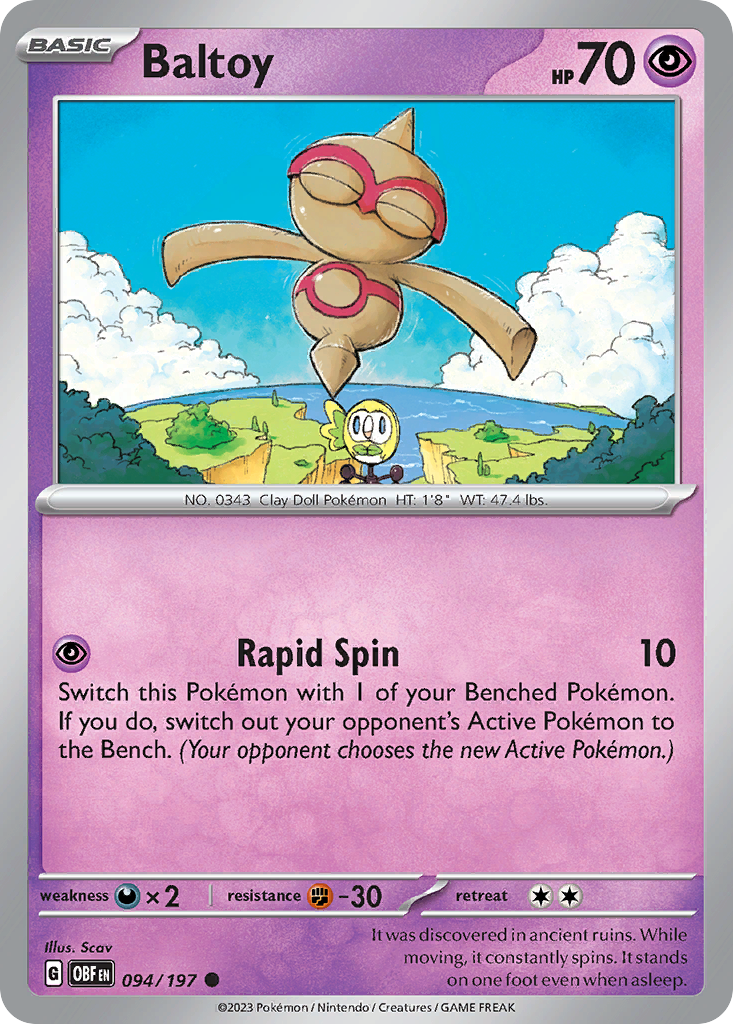 Baltoy — illustrated card