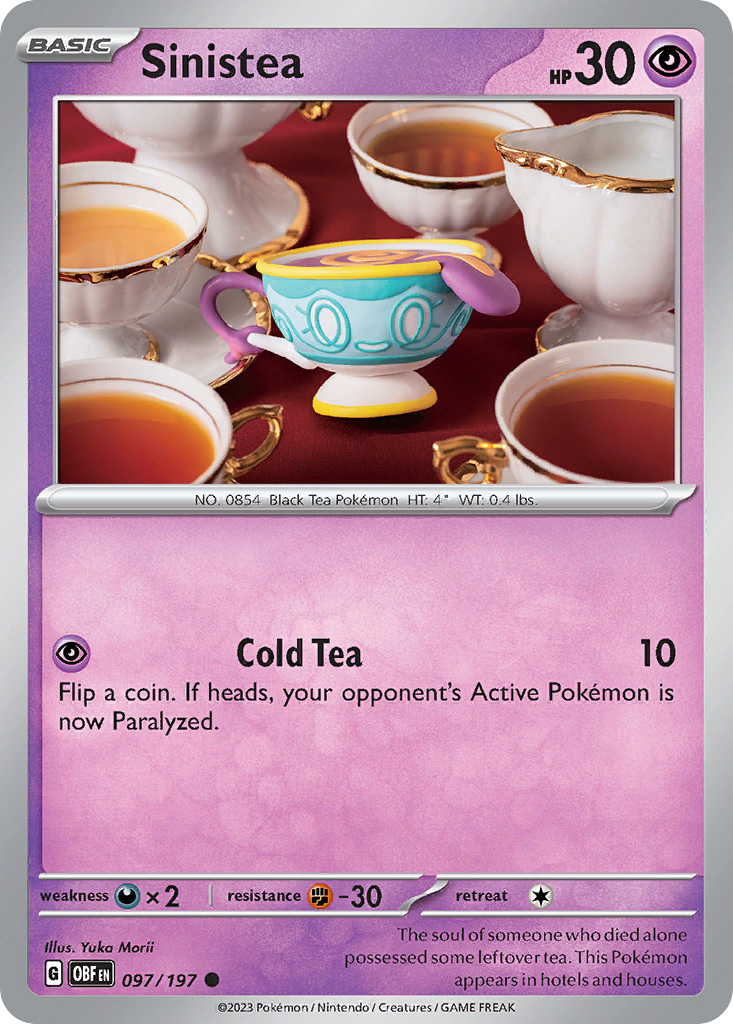 Sinistea — illustrated card
