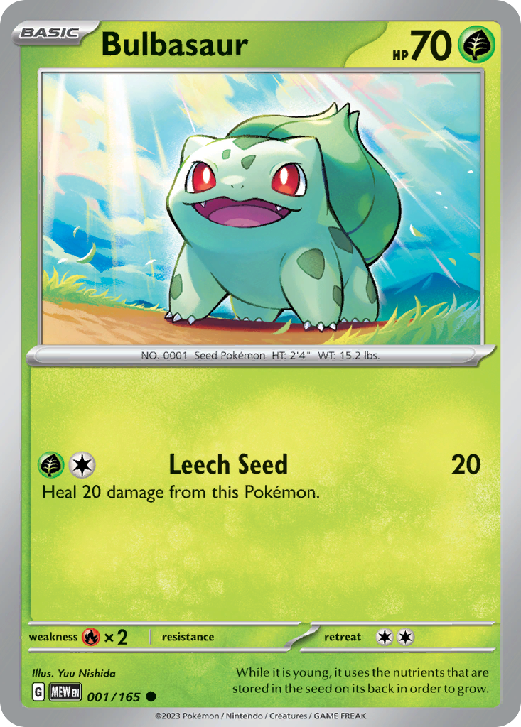 Bulbasaur — illustrated card