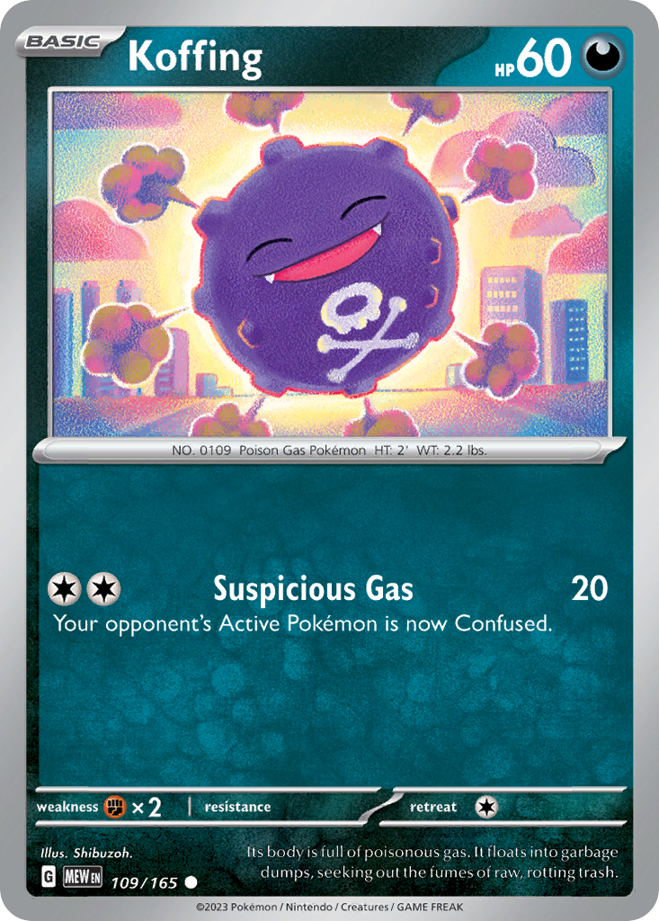 Koffing — illustrated card