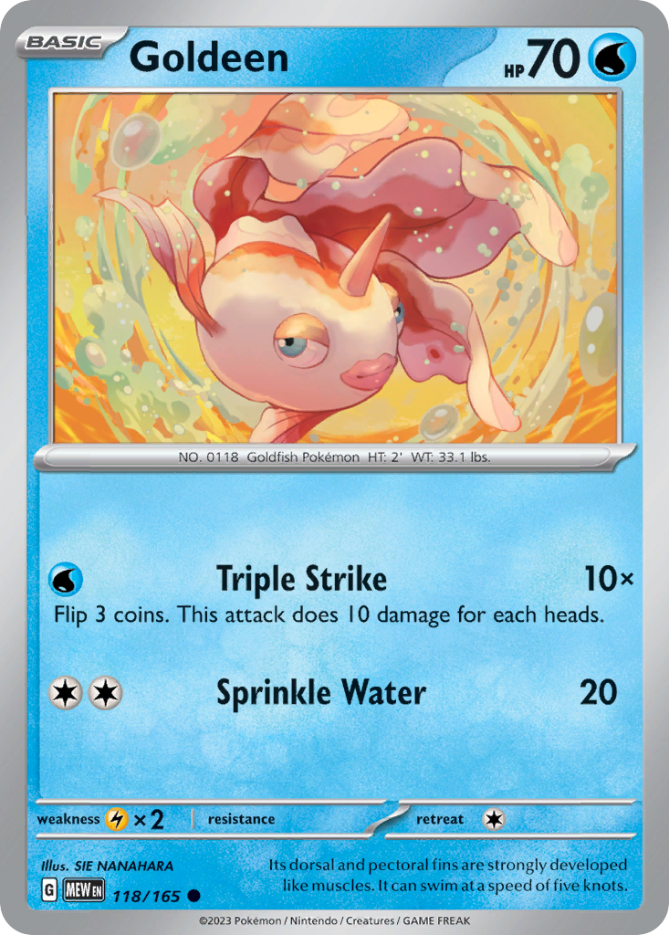 Goldeen — illustrated card