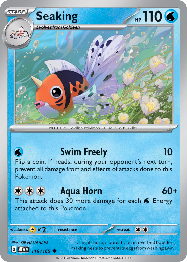 Seaking — illustrated card