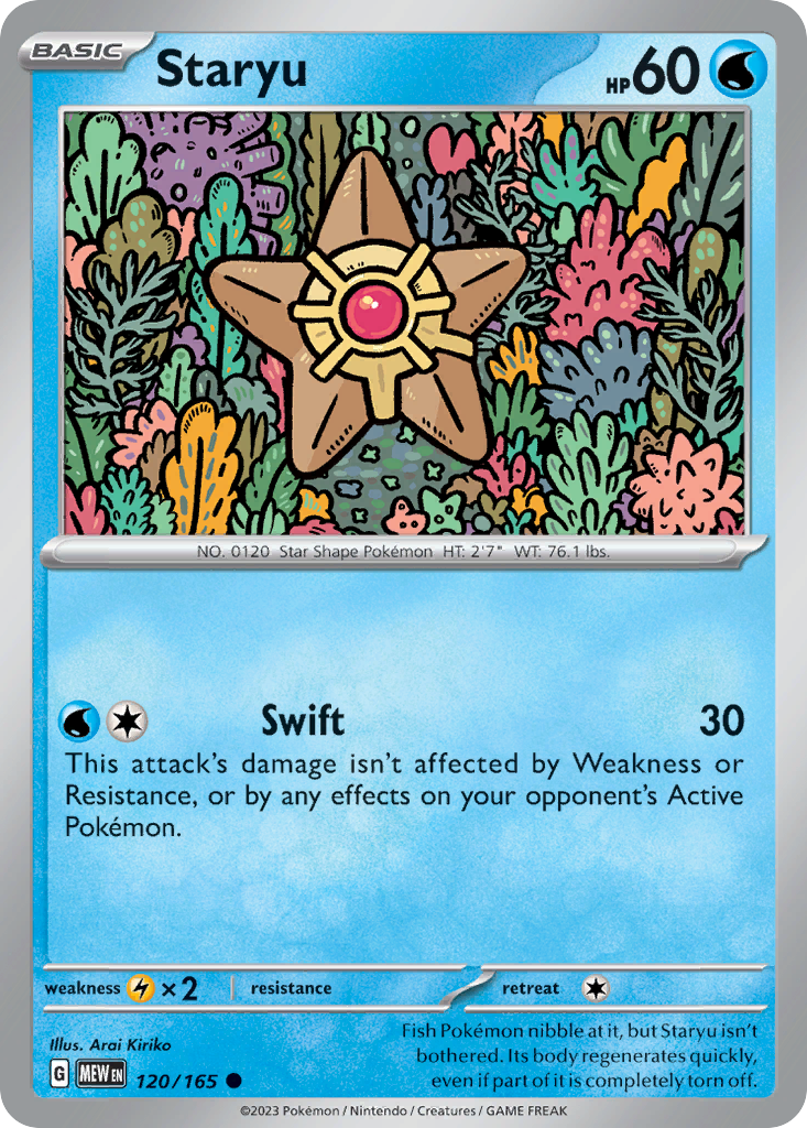 Staryu — illustrated card