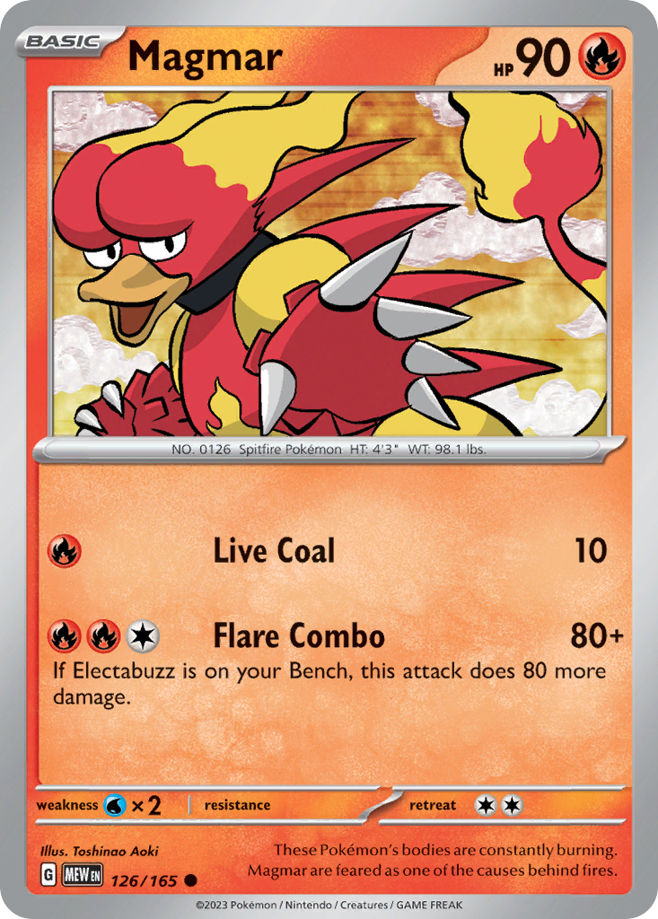 Magmar — illustrated card