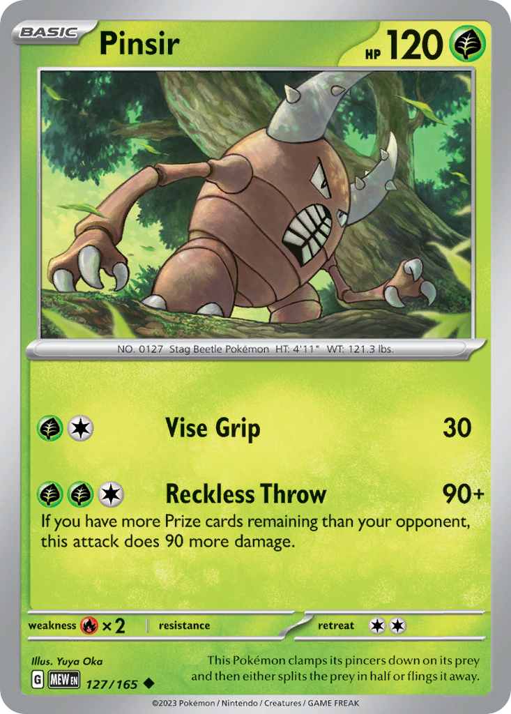 Pinsir — illustrated card