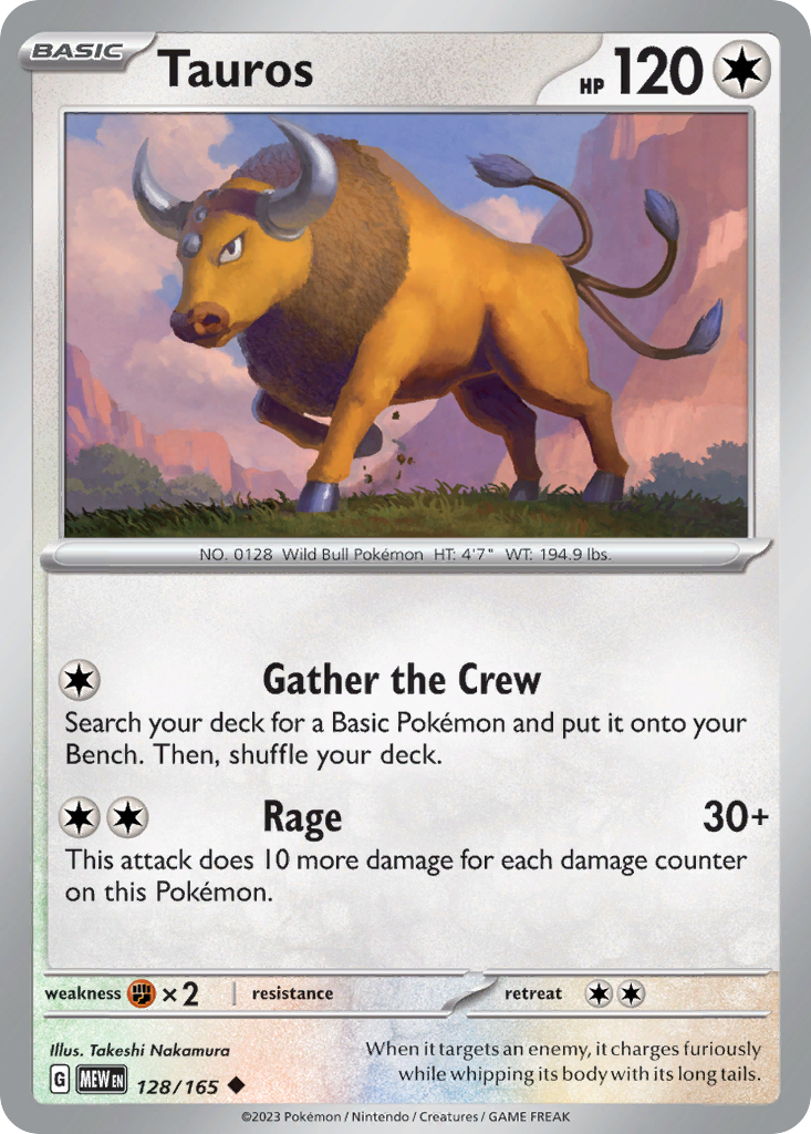 Tauros — illustrated card