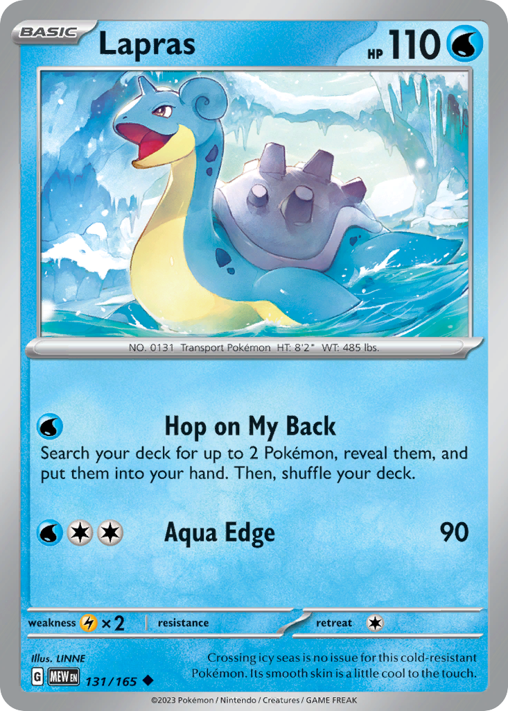 Lapras — illustrated card