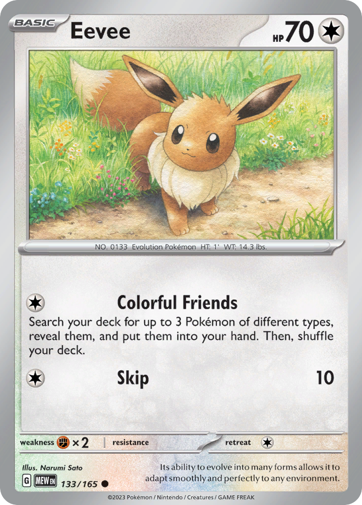 Eevee — illustrated card