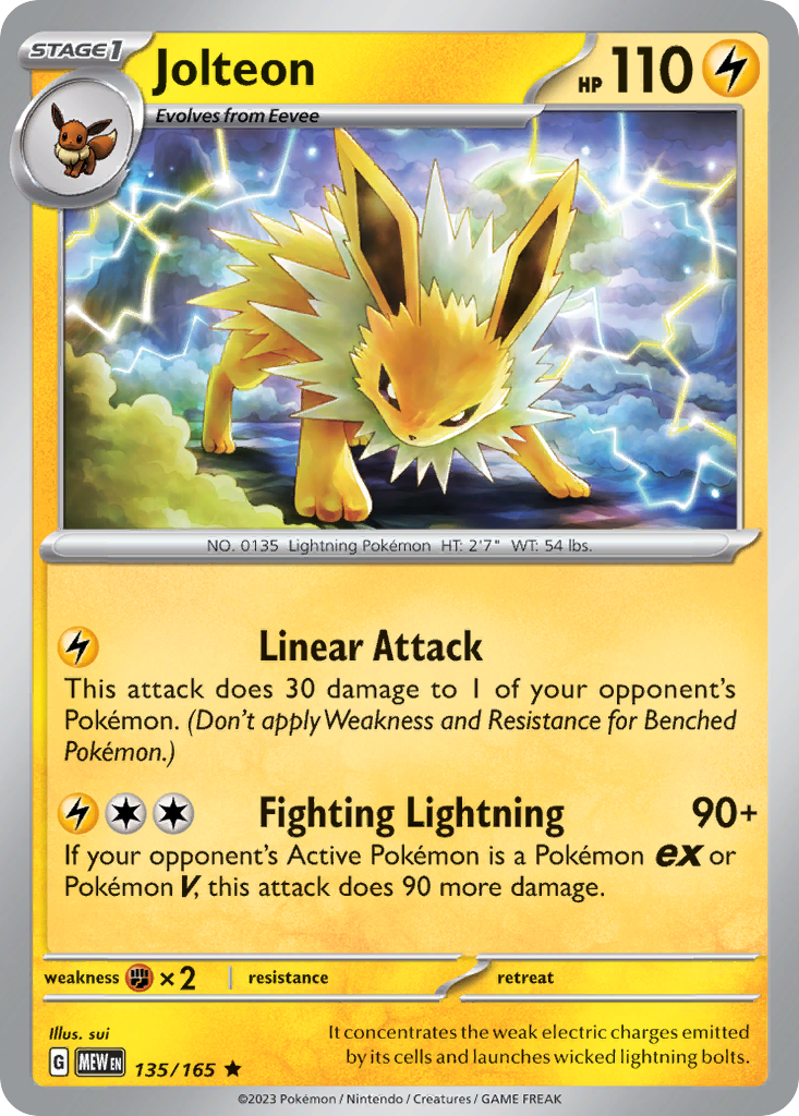 Jolteon — illustrated card
