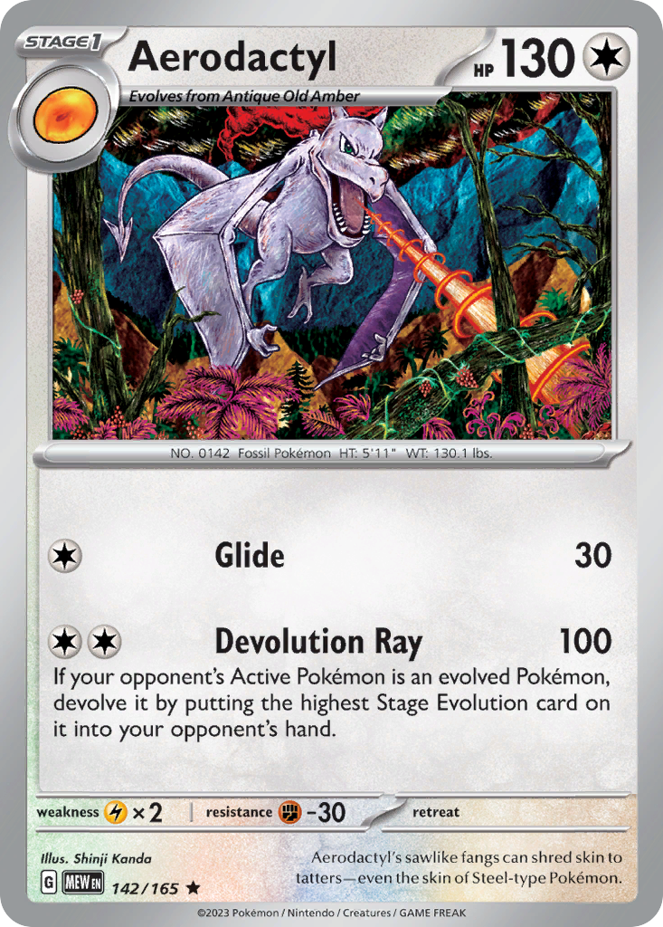 Aerodactyl — illustrated card