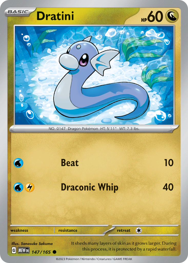 Dratini — illustrated card