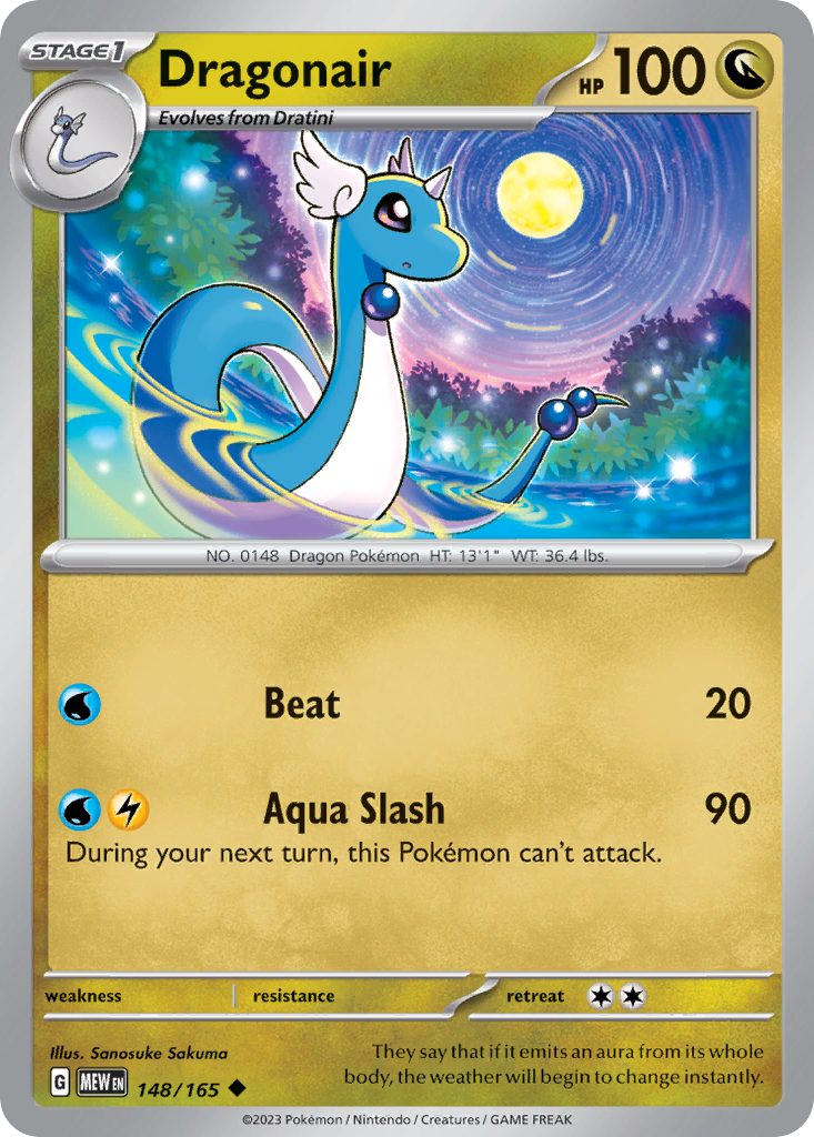 Dragonair — illustrated card