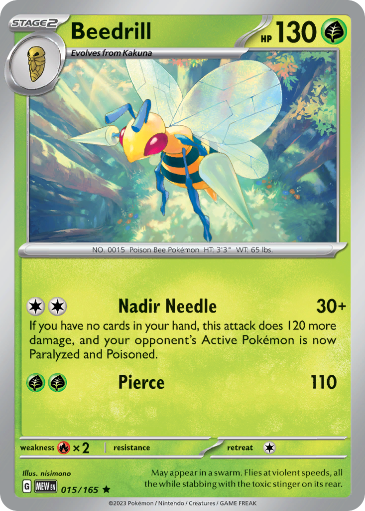 Beedrill — illustrated card