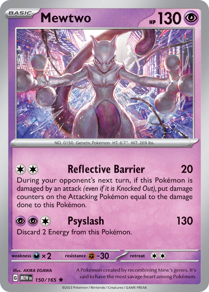 Mewtwo — illustrated card