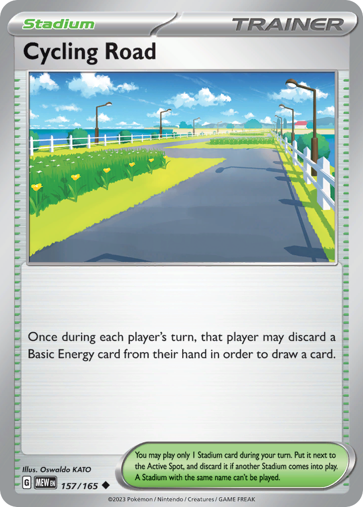 Cycling Road — illustrated card