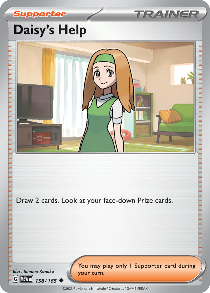 Daisy's Help — illustrated card