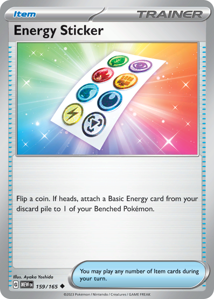 Energy Sticker — illustrated card