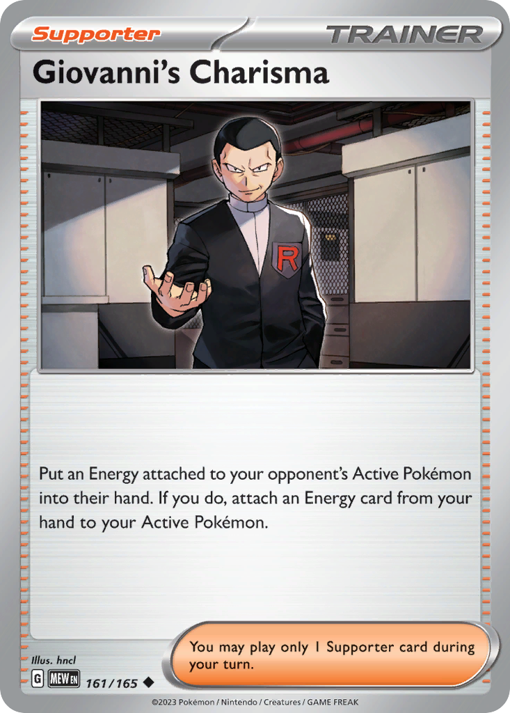 Giovanni's Charisma — illustrated card